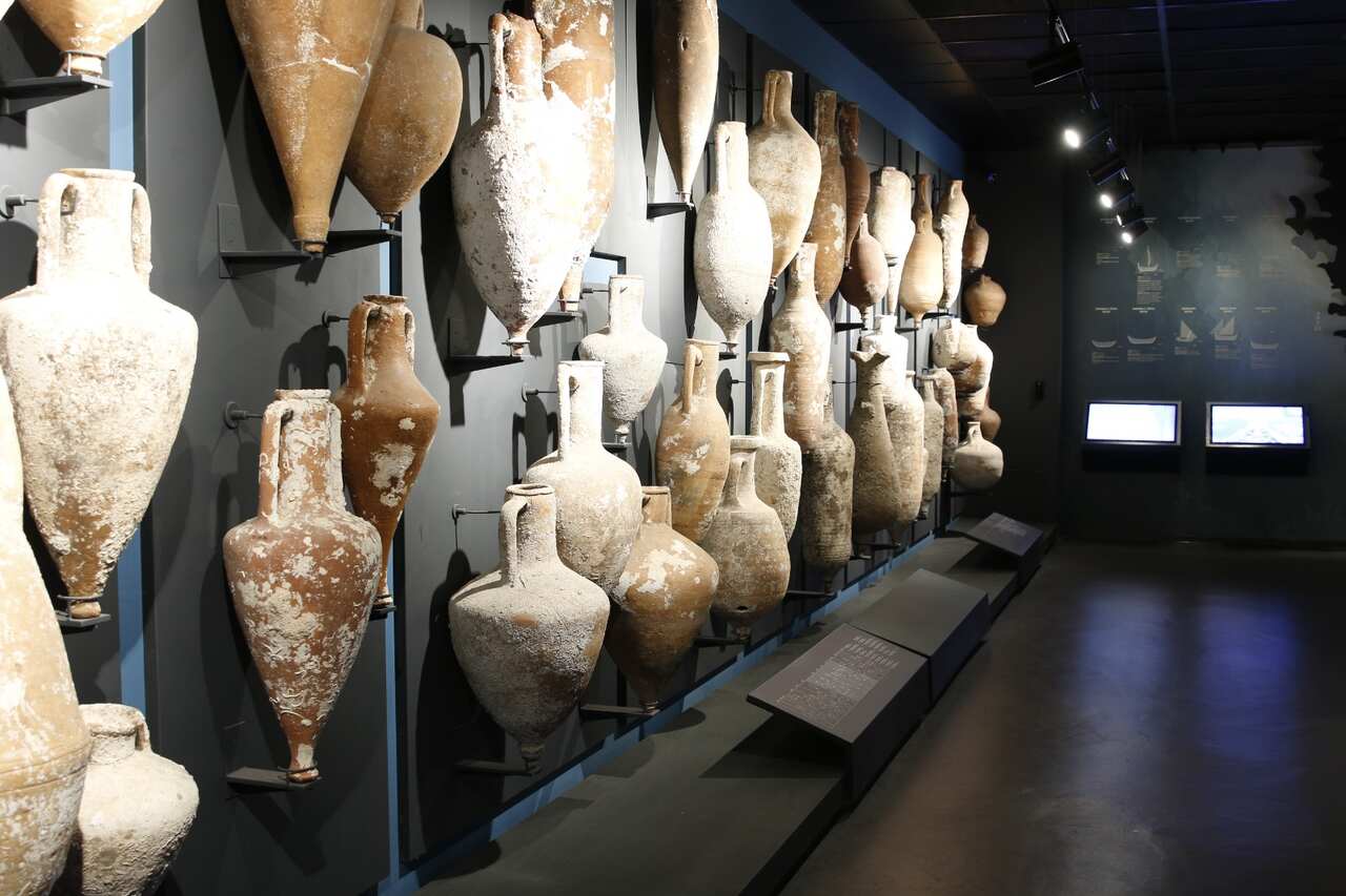 Bodrum Sualtı Arkeoloji Müzesi Şarap Şişesi Kalıntıları